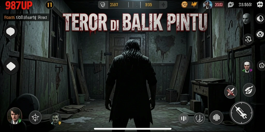 Gameplay mengerikan di 987UP menampilkan ketegangan dan suasana horor.