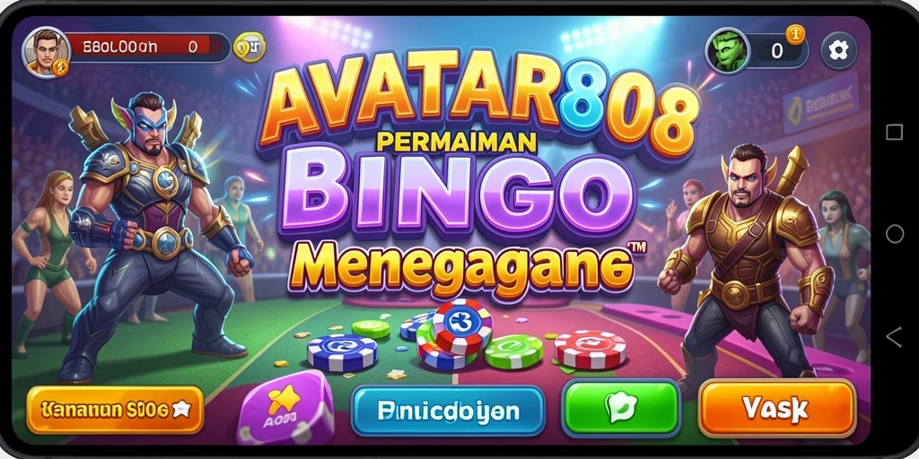 Tampilan gameplay seru dari AVATAR808 dengan banyak variasi Bingo.