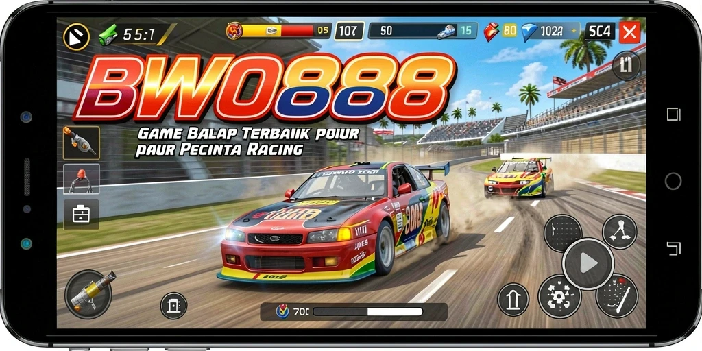 Gameplay seru BWO888 dalam balapan kecepatan tinggi.