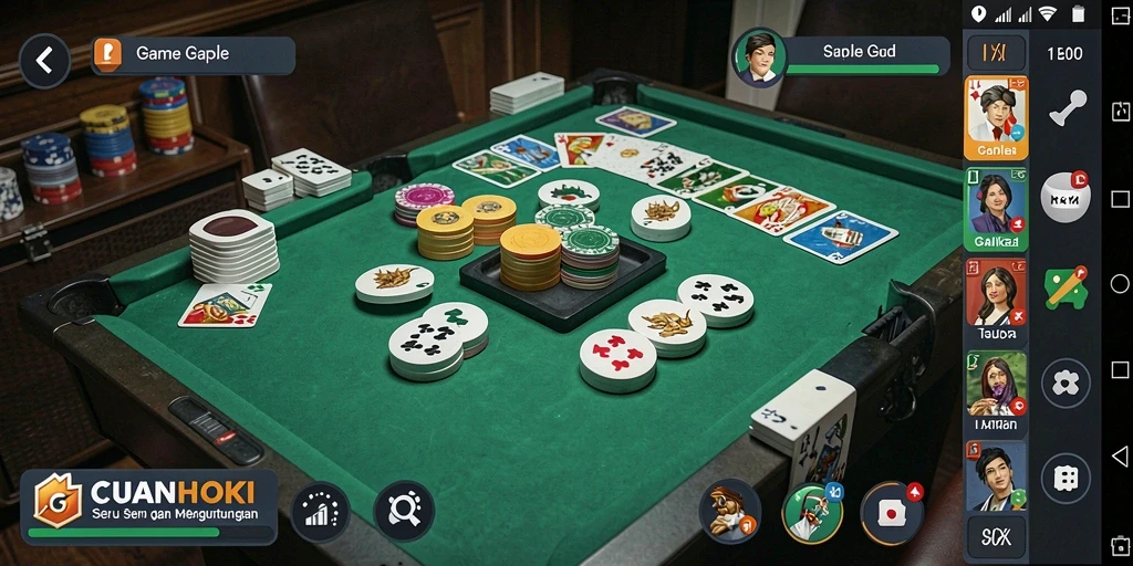 Tampilan gameplay CUANHOKI yang seru dan menarik.