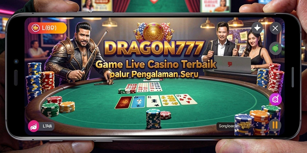 Tampilan screenshot gameplay Live Casino DRAGON777 yang seru dan interaktif.