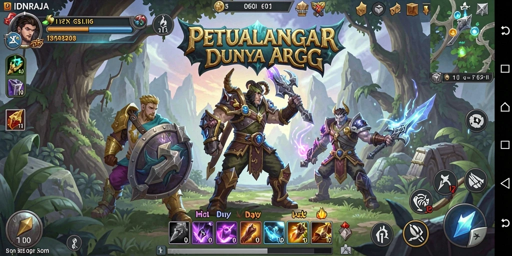 Tampilan gameplay ARPG IDNRAJA yang memukau dan seru.