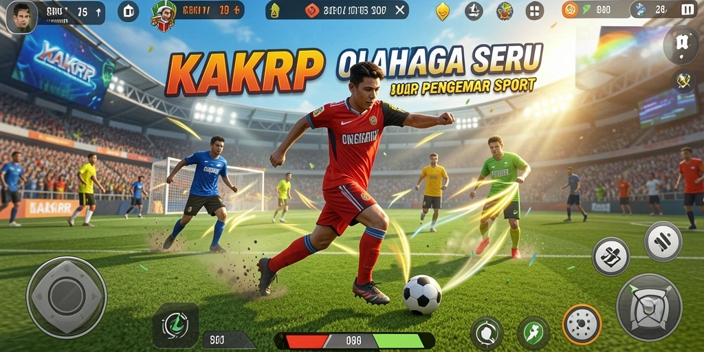 Tampilan menarik gameplay KAKRP dengan aksi sports yang mendebarkan.