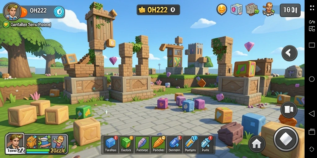 Screenshot gameplay OH222 yang menampilkan tantangan puzzle yang menarik.