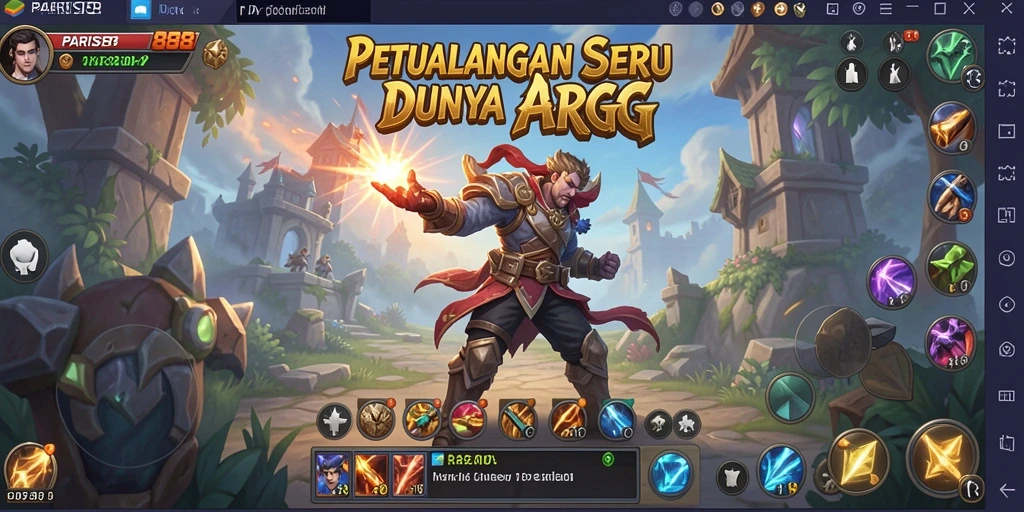 Tampilan gameplay PARIS88 yang menakjubkan dalam dunia ARPG.