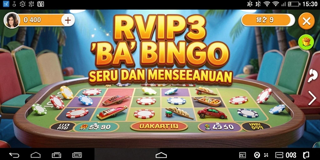 Tampilan seru gameplay Bingo di RVIP3.