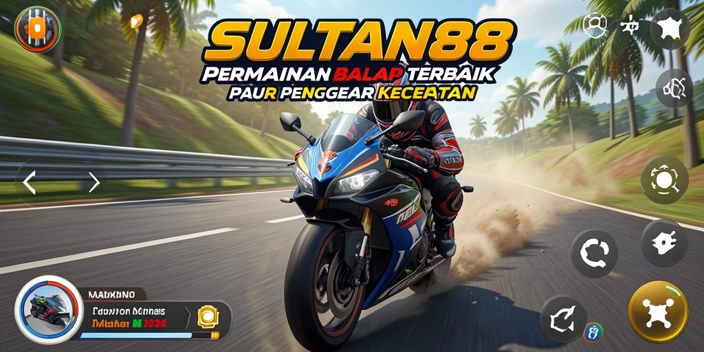 Gameplay balap motor yang mendebarkan dan realistis.