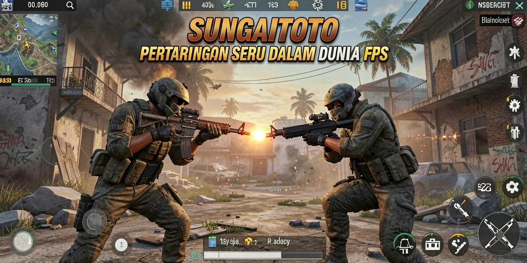 Tampilan gameplay mendebarkan di SUNGAITOTO dengan aksi FPS menakjubkan.