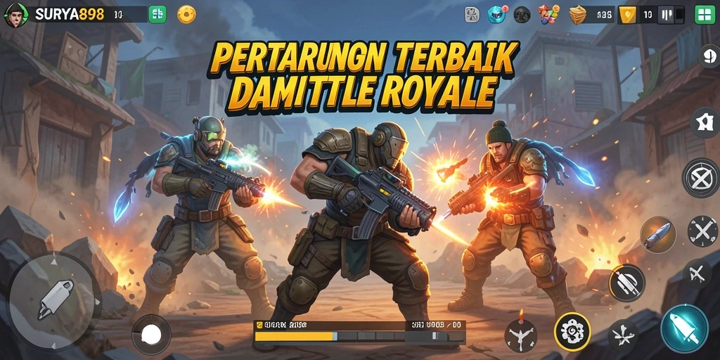 Screenshot gameplay pertarungan di SURYA898 yang mendebarkan.