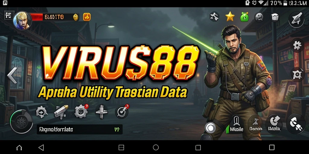 Tampilan screenshot utama VIRUS88 menunjukkan fitur pemindaian real-time yang canggih.