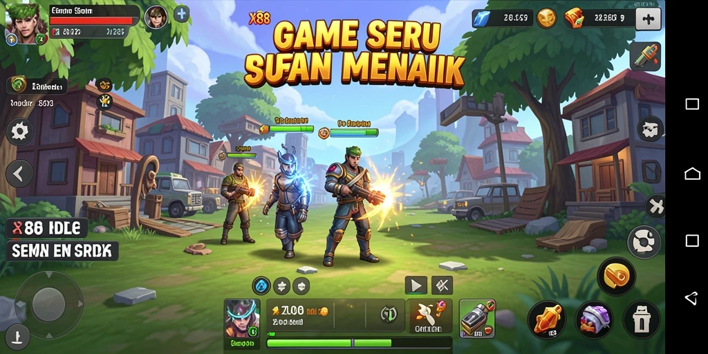Tampilan gameplay X88 yang menarik dengan berbagai karakter dan tantangan.
